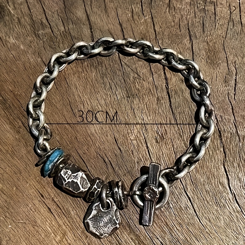 Nomadic Style Freeform American Turquoise Bracelet